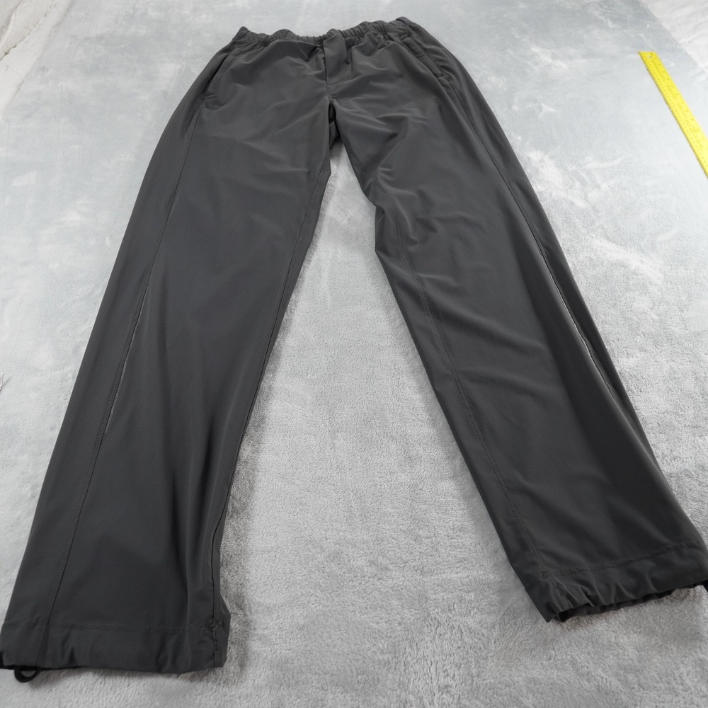 Lululemon Track Pants Mens M Black Nylon Spandex Relaxed Straight Activewear - Picture 5 of 12